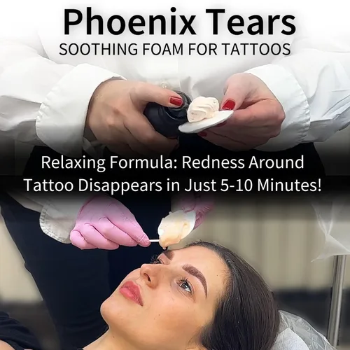 Vista 4 de Phoenix Tears - Crema para el cuidado posterior del tatuaje, curación de la piel y mejora del color, cuidado después del sol, crema para el cuidado