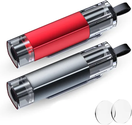 Vista 13 de MOTORBUDDY Rompedor de Ventanas Cortador de Cinturón de Seguridad, Herramienta Rompedor de Ventanas de Coche, Rompedor de Vidrio de Emergencia y Rojo
