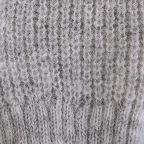 Vista 3 de NOVICA Handmade Alpaca Wool Blend Fingerless Gloves Arm Warmers for Women Gris
