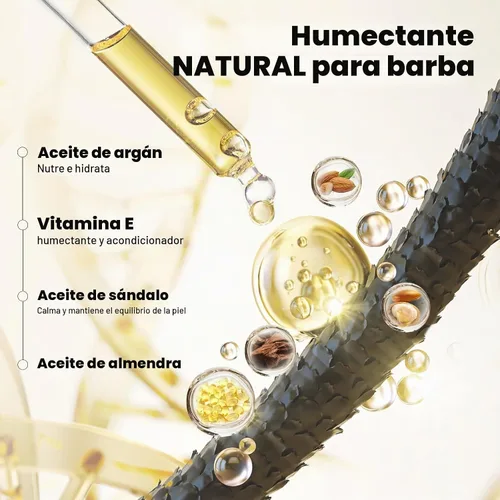 Vista 2 de Waking Forest Derma Roller 0.010 in y aceite para barba (1 onza), kit de barba de sándalo, rodillo de microagujas para barba con titanio 540