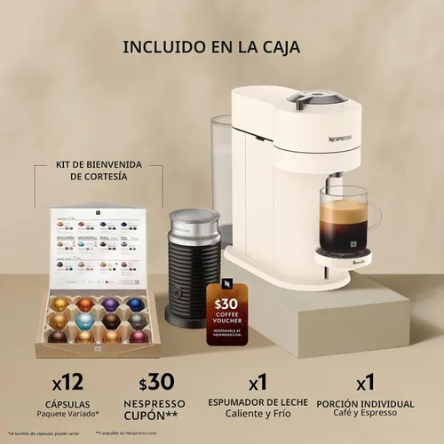 Vista 3 de Nespresso Vertuo Next - Máquina de café con espumador de leche