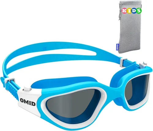 Vista 14 de OMID Kids Swim Goggles, P2mini Polarized Swimming Goggles Comfortable for Age 6-14