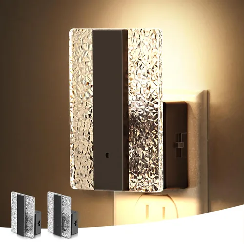 Vista 11 de L LOHAS LED - Luces nocturnas enchufables en la pared, paquete de 2 luces nocturnas con sensor de crepúsculo a amanecer, luces nocturnas LED