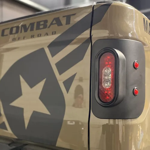 Vista 6 de Luces traseras LED de artillero de cola compatibles con Jeep JT Gladiator, montaje empotrado, aprobado por SAE/DOT