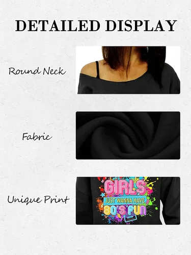 Vista 5 de Women's Off Shoulder Sweatshirt
