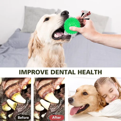 Vista 4 de petizer Paquete de 3 bolas chirriantes de juguete para perros de 2.5 pulgadas, bolas flotantes para perros, bolas de agua para perros, juguetes