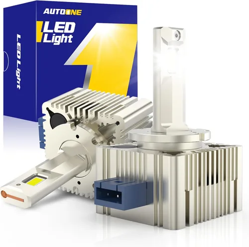 Vista 11 de AUTOONE 2024 Bombilla de faro delantero D1S D1R HID mejorada, 300% más luminosidad, 6000K blanco frío 66144 66140 85140 85415 Bombillas Xenon HID