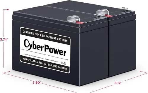 Vista 6 de CyberPower RB1290X2 UPS Replacement Battery Cartridge
