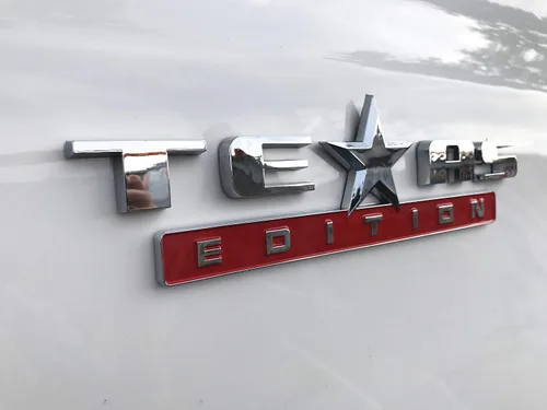 Vista 6 de 2 unidades plateado+rojo 3D Texas Edition Emblema Universal Calcomanía para Camión Coche Vehículo Automóvil
