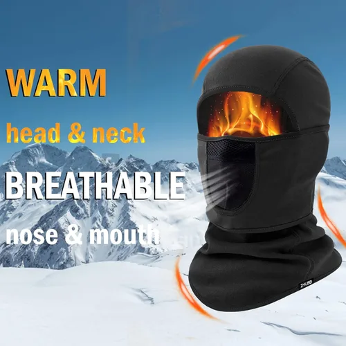 Vista 5 de ZMUBB Balaclava Ski Mask with Warm Fleece & Breathable Mesh,Winter Face Mask for Skiing,Snowboarding,Motorcycling