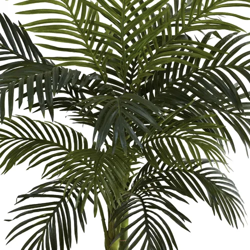 Vista 5 de Palmera de areca artificial de caña de oro Nearly Natural