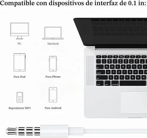 Vista 6 de Auriculares con cable para Samsung Galaxy A15 A14 A13 A12 A11 A20 S9, auriculares con cable de 0.138 in con micrófono, auriculares estéreo de alta
