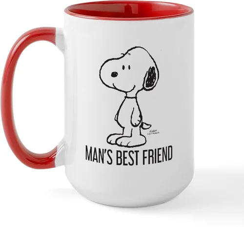Vista 44 de CafePress SNOOPY Joe Cool - Taza de café de cerámica (15.0 fl oz)