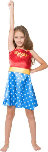 Vista 3 de DC Comics Big Wonder Woman de las niñas Strappy camisón