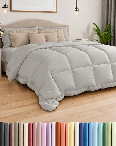 Vista 23 de Comforter Twin Size - Down Alternative Duvet Insert - White, 68" x 88" 01-Blanco