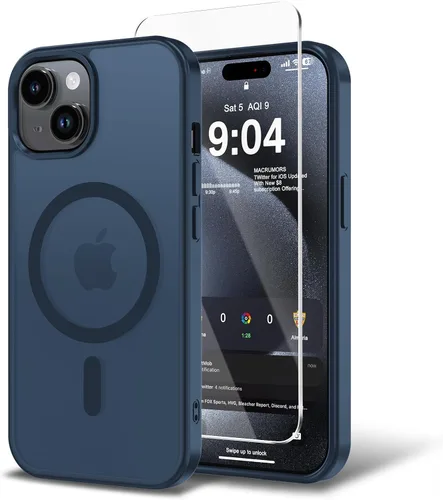 Vista 68 de Funda para iPhone 11 con protector de pantalla, compatible con MagSafe, ultra delgada, translúcida, mate, a prueba de golpes, color negro
