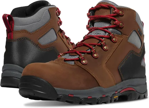 Vista 7 de Danner Vicious - Botas de trabajo de 4.5 pulgadas con punta compuesta para hombre, cuero de grano completo con forro Gore-Tex transpirable, sistema