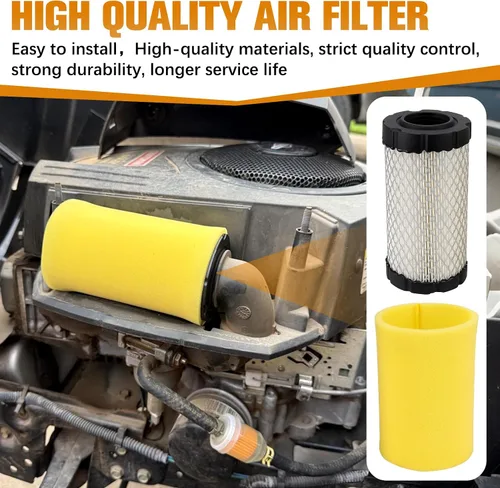 Vista 7 de 793569 793685 Filtro de aire para B&S 4241 5415 John Deere GY21055 MIU11511 LA125 LA115 E110 D120 115 110 100 para Bad Boy 063-4026-00 con Paquete