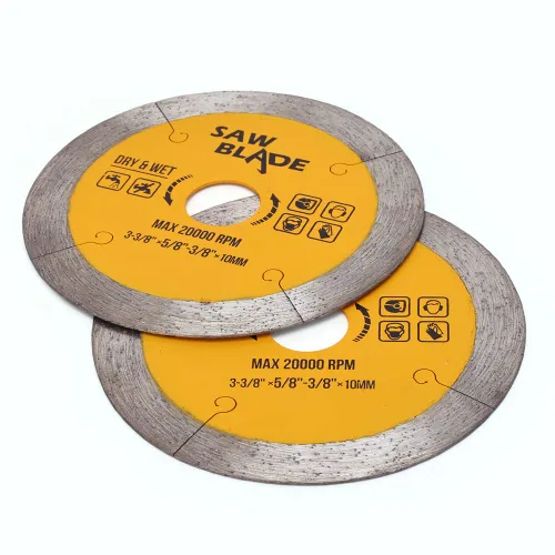 Vista 2 de 2 unids/lote 3-3/8 "Super Thin J Slot Diamond Porcelana Tile Cutting Blade