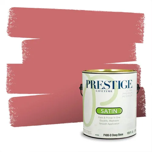 Vista 748 de Prestige Paints Pintura exterior e imprimación en uno, 1 galón, plano, coincidencia comparable de Valspar* Amber Rose*