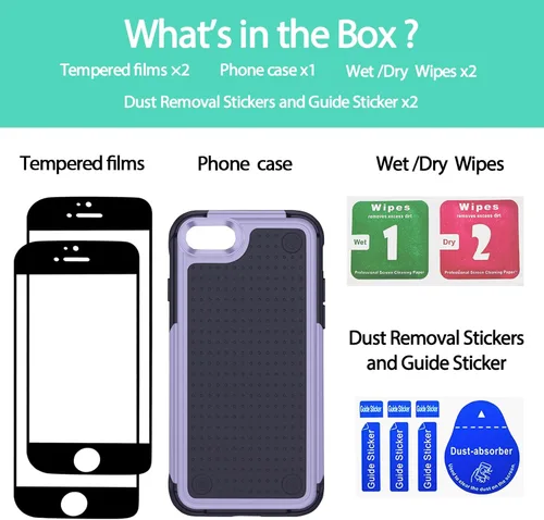 Vista 295 de Jeylly Funda para iPhone SE/Funda para iPhone 5S, Exterior de Plástico Duro que Absorbe Golpes + Interior de Silicona de Goma Defensor contra