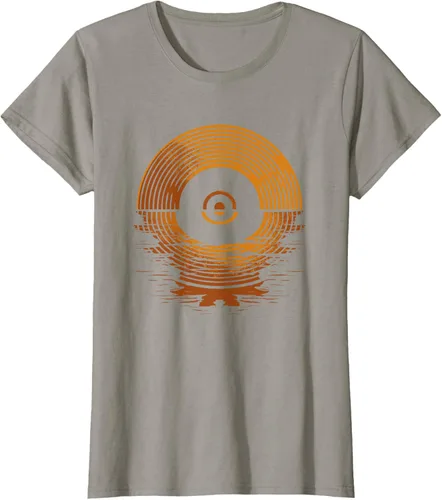 Vista 70 de Vinyl LP Records - Camiseta de vinilo Sunset Negro