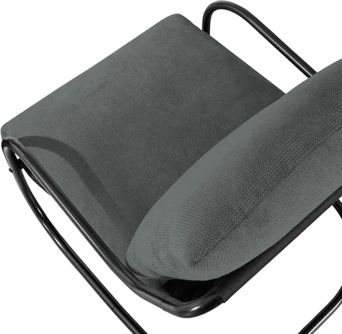 Vista 9 de Peace nest Silla decorativa moderna, sillón tapizado suave con marco de metal resistente, cómoda silla de descanso para sala de estar, dormitorio