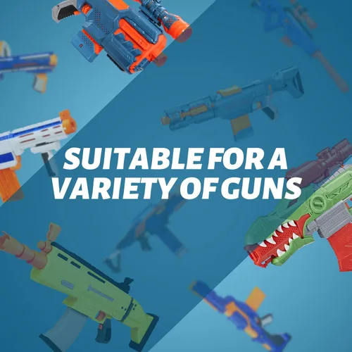Vista 7 de EKIND 18 clips de dardos compatibles con cargadores Nerf Elite, clip de munición de dardos suave de recarga rápida para pistolas de juguete Nerf