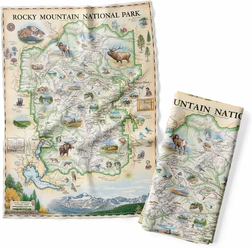Vista 35 de Xplorer Maps 1000 Islands Map - Toalla decorativa de harina para cocina, 100% algodón, 18 x 24 pulgadas