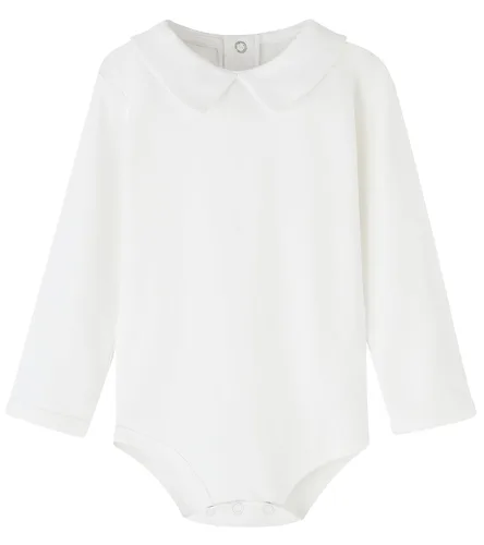 Vista 8 de Teach Leanbh - Body para bebé de algodón, manga larga, color puro, 3 a 24 meses (3 meses, azul bebé)