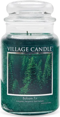 Vista 5 de Village Candle - Vela perfumada de abeto en frasco de boticario grande, 21.25 onzas, verde