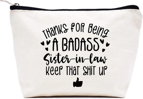 Vista 149 de LIBIHUA Bolsa de maquillaje para mujer, bolsa de cosméticos regalos para ella, bolsa de viaje femenina, Beige, 1 en mi era de Lacrosse Mom