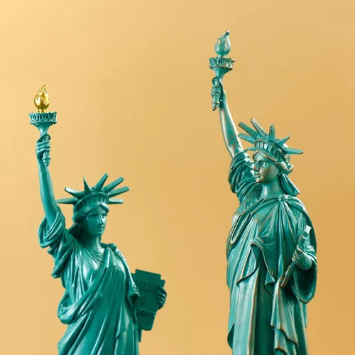 Vista 5 de Estatua de la Libertad Estatua de la Libertad Modelo de Construcción Moda Hogar Ornamento Decorativo Escultura Artesanía Escultura Creativo