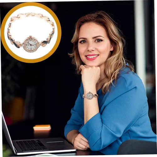 Vista 9 de KONTONTY Reloj de pulsera de cuarzo, elegante reloj de pulsera para mujer, reloj de moda para mujer, reloj para mujer, adolescente, niña, reloj