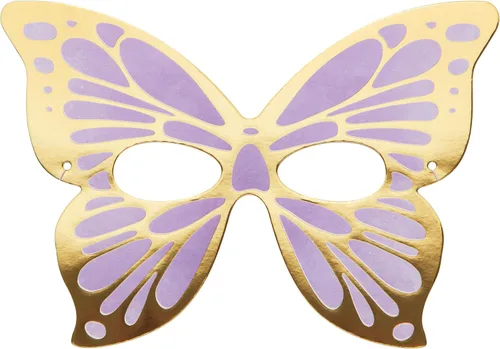 Vista 4 de Máscaras de papel de mariposa dorada, 8
