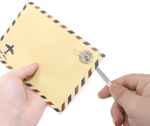 Vista 6 de Honbay Cuchillo para abrir cartas, herramienta de apertura de cartas, cortadora de sobres de acero inoxidable, abridor de sobres de metal