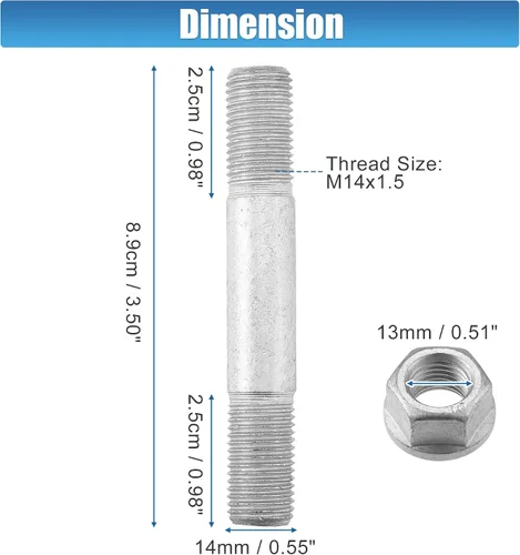 Vista 3 de X AUTOHAUX Juego de 4 accesorios de montaje de cubo de rueda para Ford F250 F350 F450 F550 Excursion 1999-2004 Metal tono plateado F81Z1107AA