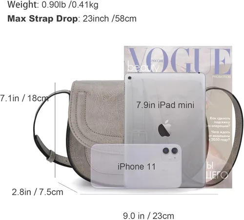 Vista 5 de Anna Jones Bolsa de hombro de tira ajustable bandolera cartera pequeña para mujer