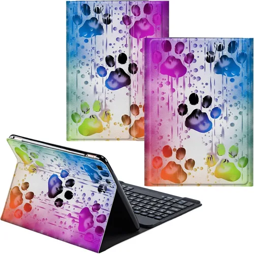 Vista 25 de Funda para Samsung Galaxy Tab S6 Lite 2022/2020 Teclado inalámbrico desmontable y cubierta de soporte de piel sintética Funda protectora
