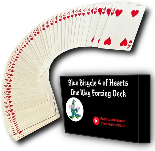 Vista 9 de One Way Force Deck Trick Kit Blue Back 8 of Hearts