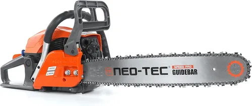 Vista 9 de NEO-TEC Motosierra de gas con mango superior de 12 pulgadas, 25.4 cc, 2 tiempos, portátil, pequeña, motosierra de gasolina, para trepar árboles