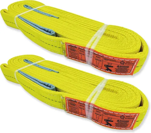 Vista 14 de Correas de elevación de 2 capas 1" x 4 pies de eslinga trenzada para protección de árboles 1 paquete de correa de tela resistente para aparejo