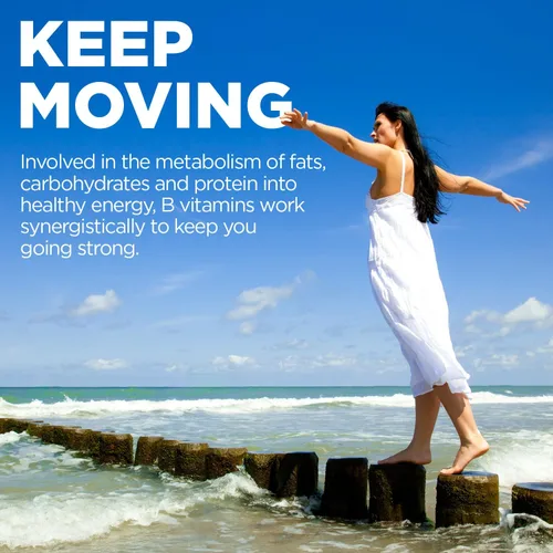 Vista 6 de KAL CoEnzyme Complejo de vitamina B, vitaminas B masticables para energía saludable, glóbulos rojos y soporte de la función nerviosa con vitamina