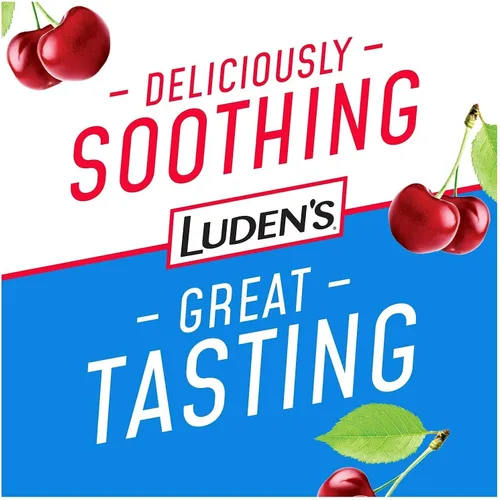 Vista 3 de Luden's - Gotas para la garganta, sin azúcar, cereza silvestre 25 cada una (paquete de 12)