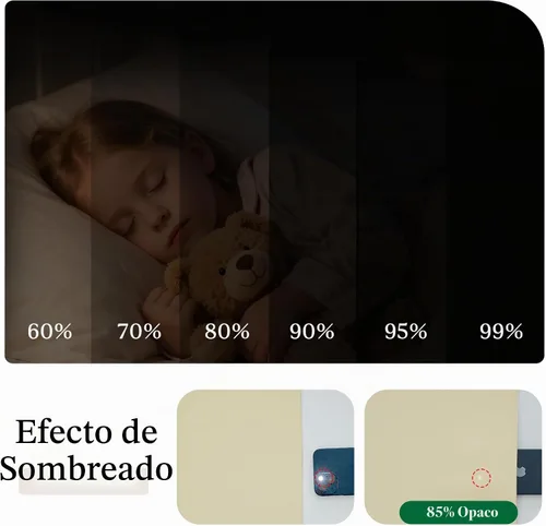 Vista 6 de StangH Cortinas para exteriores beige impermeables, tela gruesa, bloqueo de luz, cortinas opacas para patio con ojales en la parte superior Beige
