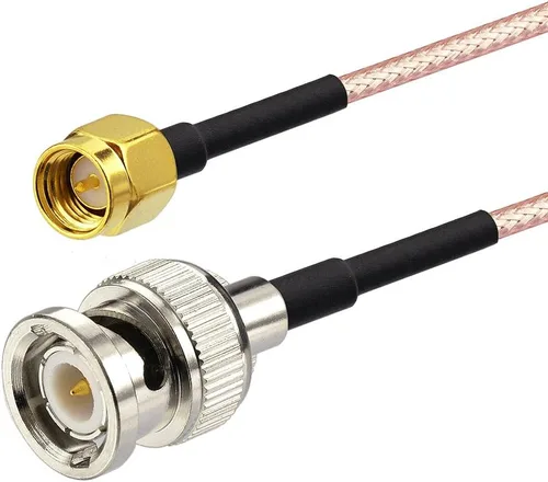 Vista 2 de Superbat Cable SMA macho a BNC macho de 6 pulgadas + 5 piezas SMA a BNC adaptador RF cable coaxial kit para aplicaciones de RF/antenas/dispositivos