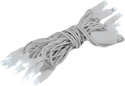 Vista 8 de Novelty Lights Luces LED Mini de Manualidades de 8.5 Pies con 20 Luces, LEDs Multicolor en Cable Blanco, Cable de 24 Pulgadas, Cadena de Luces