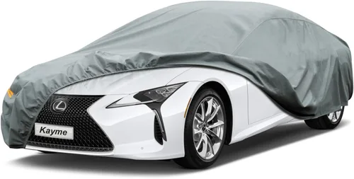 Vista 95 de Kayme Funda de Coche de Servicio Pesado Impermeable para Todo Tipo de Clima, Ajuste Personalizado para Tesla Model S, Cubierta Exterior Completa