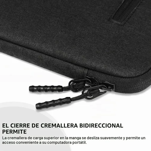 Vista 5 de Funda para laptop de 14 pulgadas, a prueba de golpes, funda protectora para computadora con bolsillo frontal, resistente al agua, duradera, bolsa
