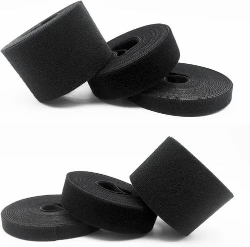 Vista 5 de Matenf Correas de gancho y bucle de doble cara, autosujetables, de 1/2 pulgada, cortadas a medida, resistentes, correas de cable de envoltura